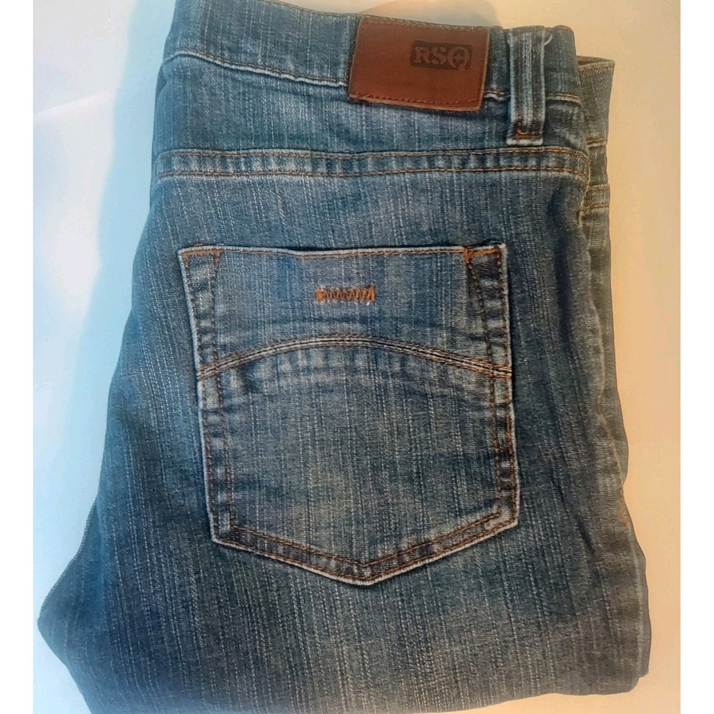 Rsq London‎ Skinny Jeans Mens 30x32 Distressed Dark Wash